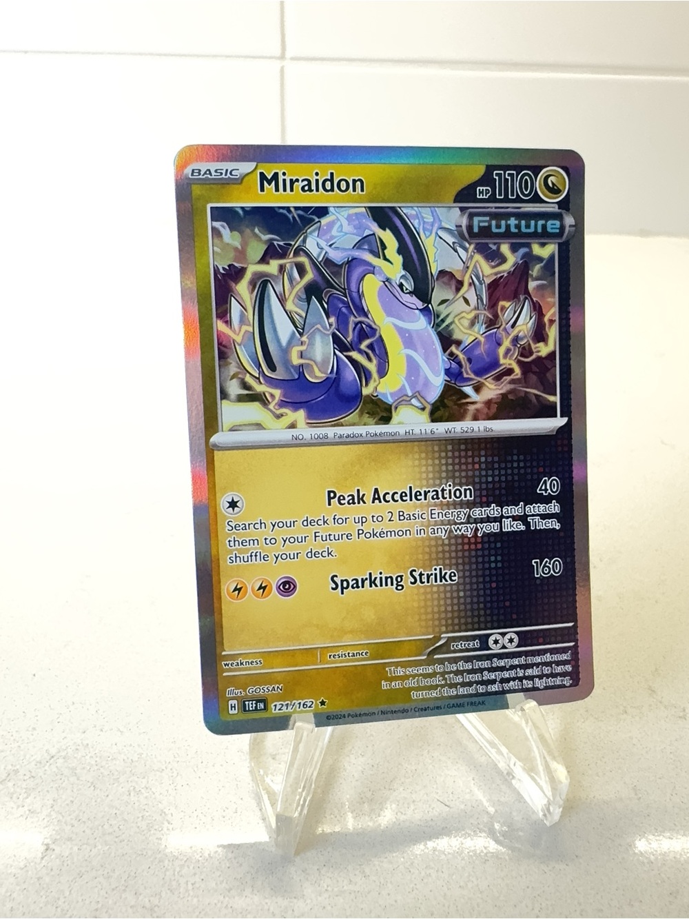 Pokemon TCG Card -  Miraidon [Holo] #121 Pokemon Temporal Forces